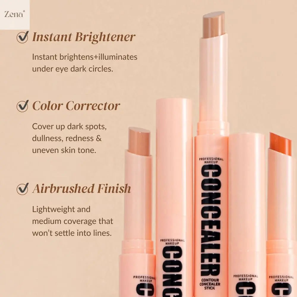 Airbrushed Color Correcting Concealer Stick ZenaMakeup