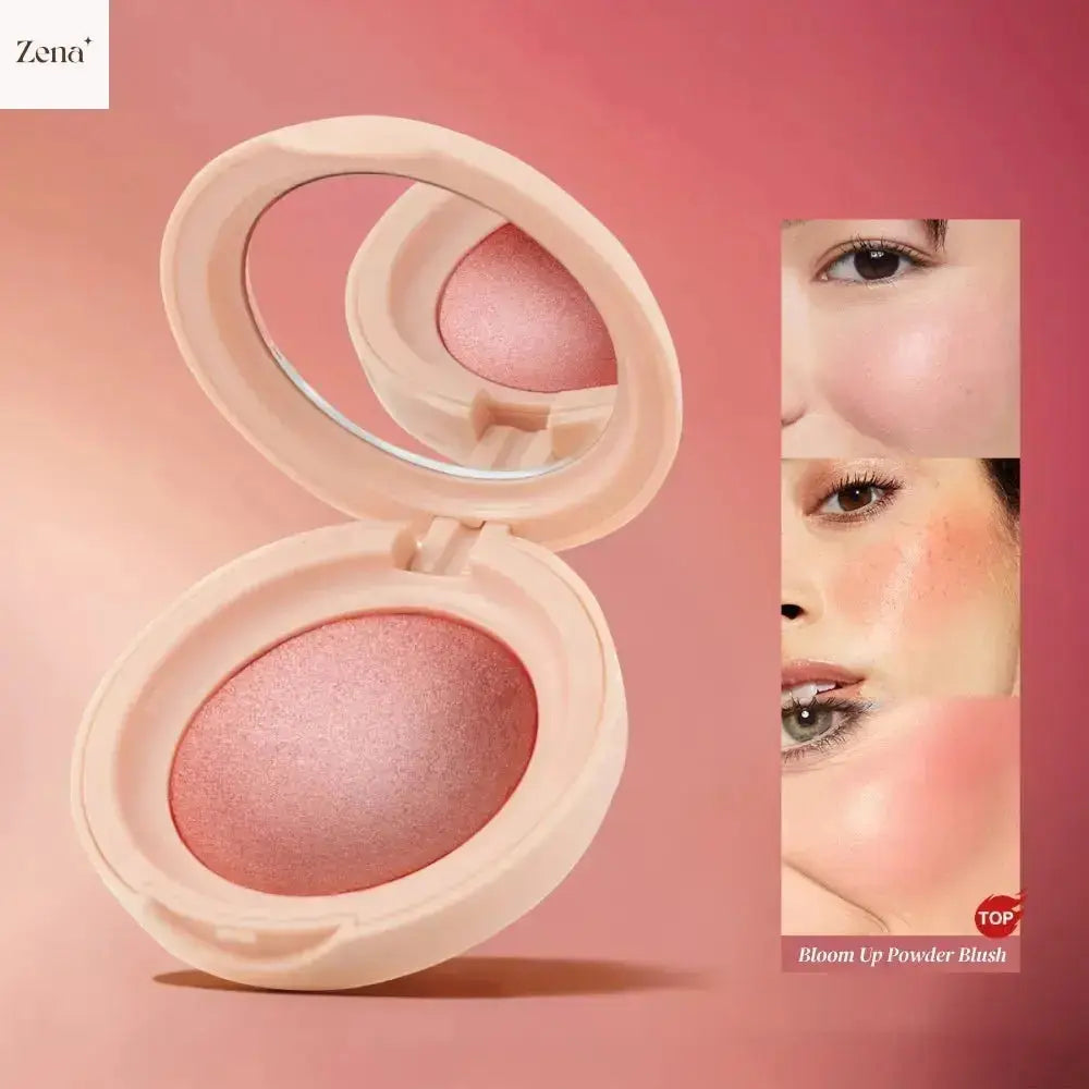 Bloom Up Baked Highlighting Blush ZenaMakeup