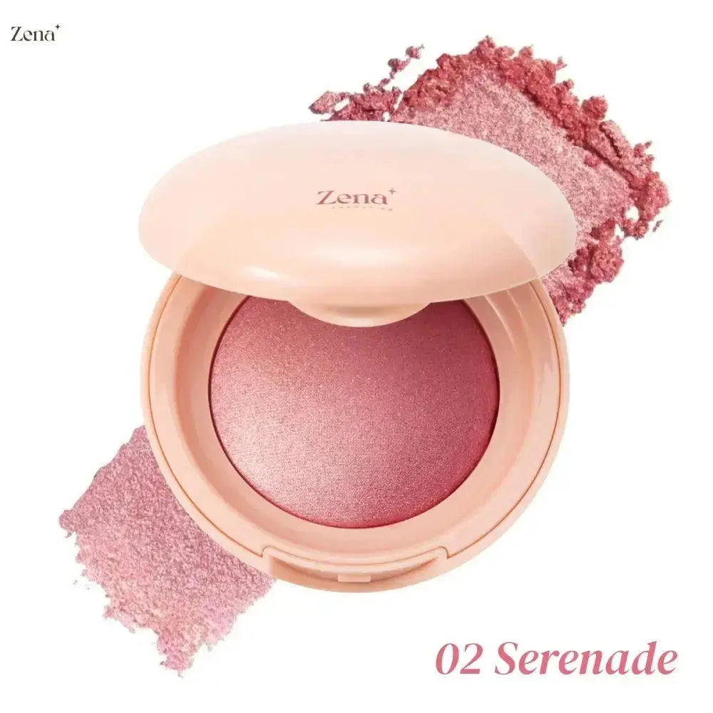 Bloom Up Baked Highlighting Blush ZenaMakeup