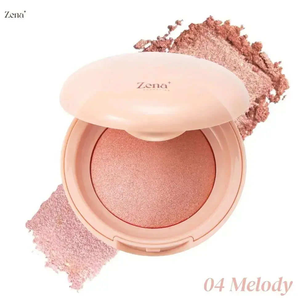 Bloom Up Baked Highlighting Blush ZenaMakeup