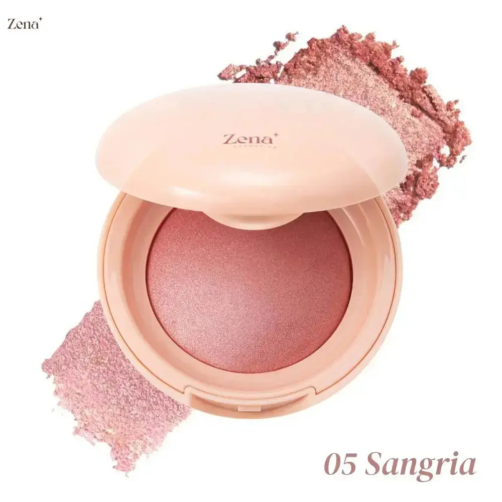 Bloom Up Baked Highlighting Blush ZenaMakeup