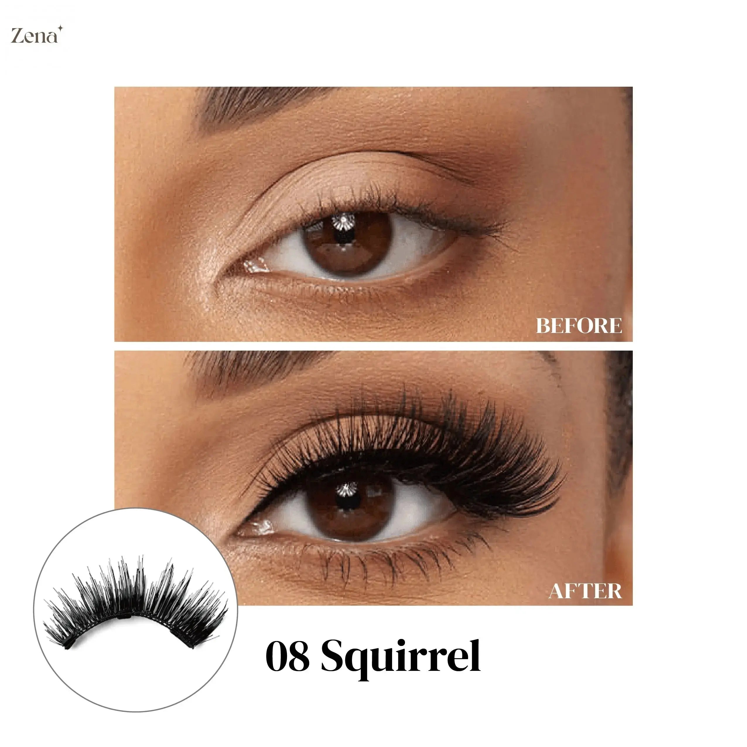 Classy Winged Magnetic False Lashes ZenaMakeup