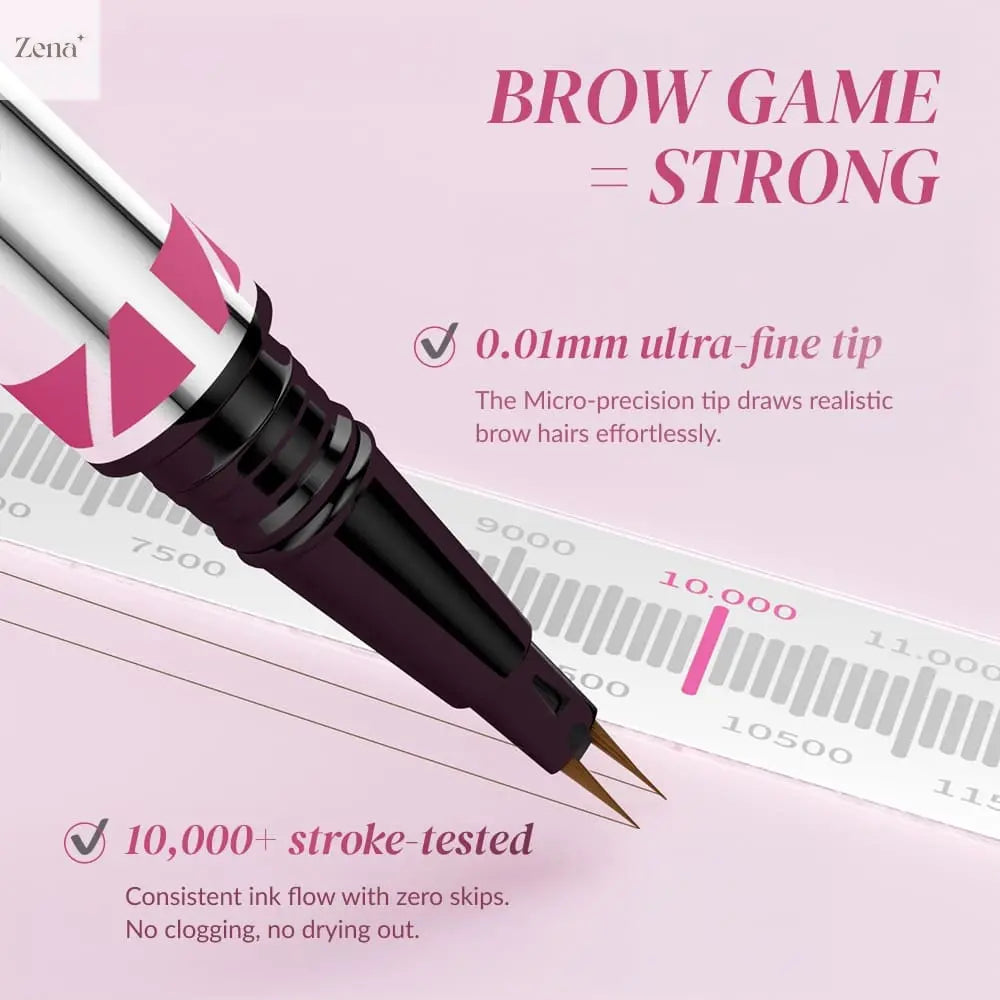 Fluffy Up 2-in-1 Brow Pen ZenaMakeup
