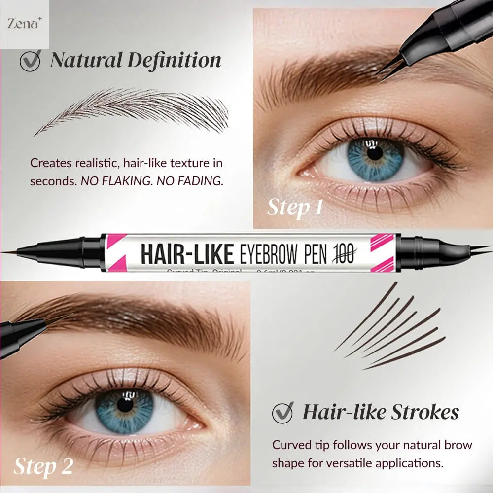 Fluffy Up 2-in-1 Brow Pen ZenaMakeup