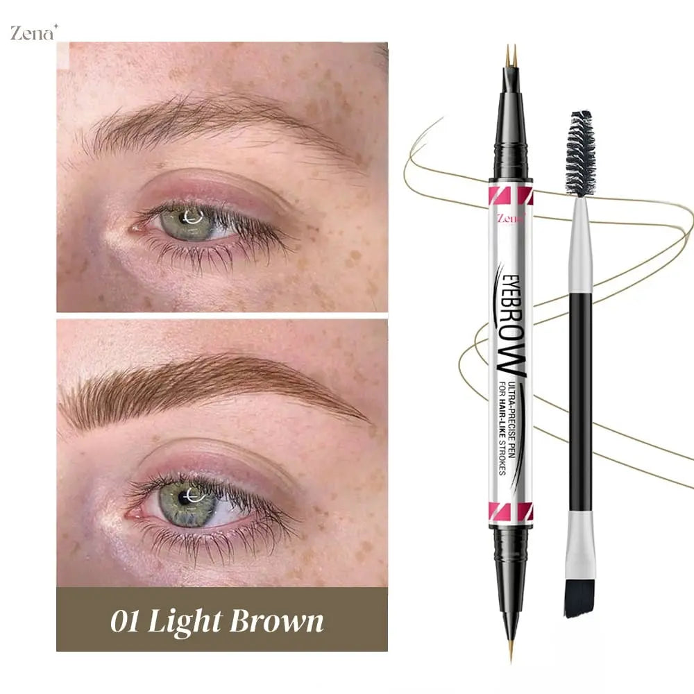 Fluffy Up 2-in-1 Brow Pen ZenaMakeup