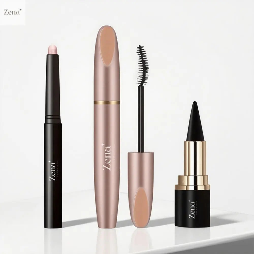 Glam Essentials: Eyeshadow & Mascara & Eyeliner Set ZenaMakeup