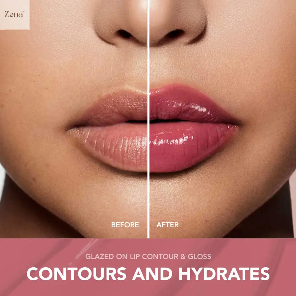 Glazed On Lip Contour & Gloss ZenaMakeup
