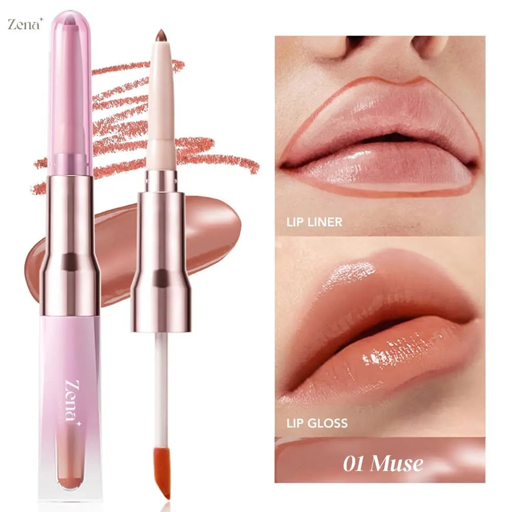 Glazed On Lip Contour & Gloss ZenaMakeup