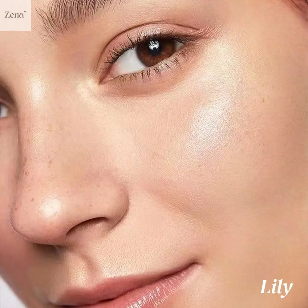 Gleam On Baked Highlighter ZenaMakeup