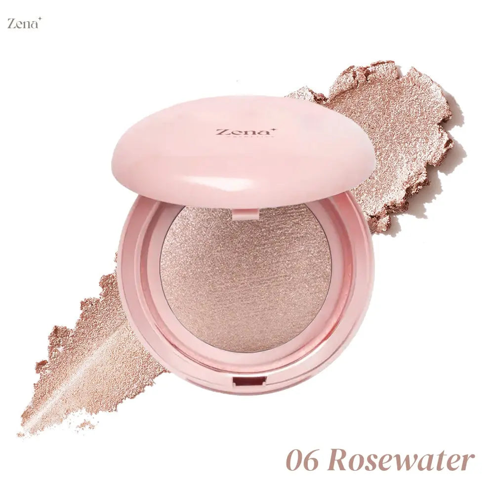 Gleam On Baked Highlighter ZenaMakeup