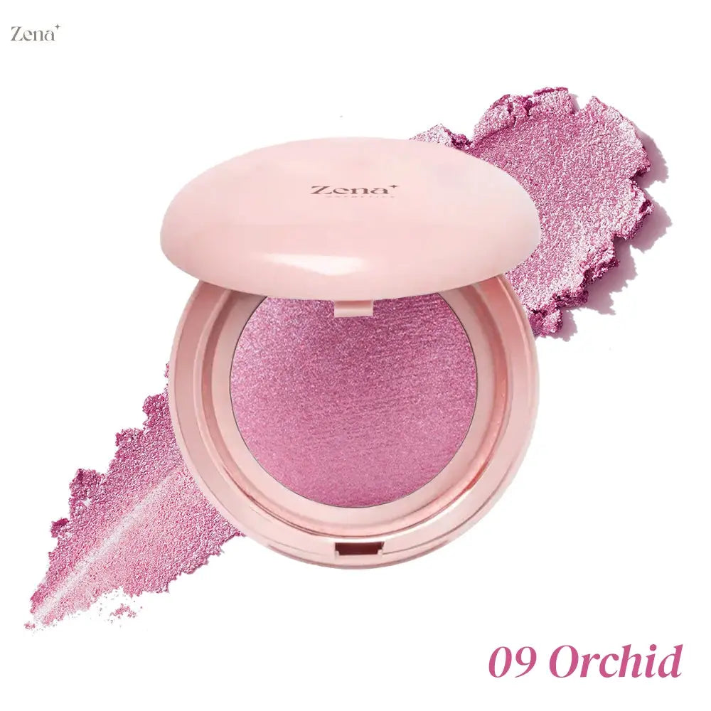 Gleam On Baked Highlighter ZenaMakeup