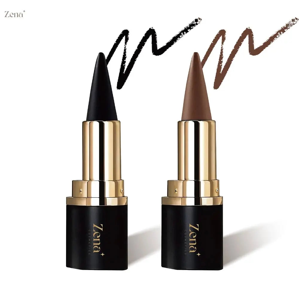 Glided-on Waterproof Kajal Eyeliner Duo ZenaMakeup