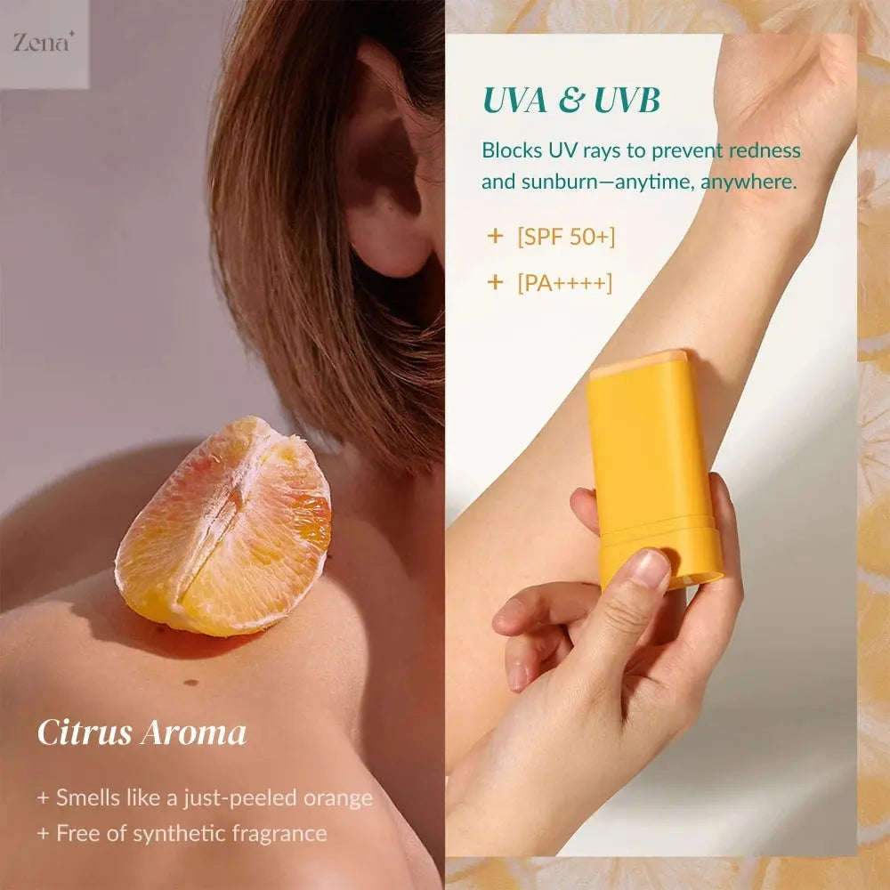 Invisible Sunscreen Face Stick SPF 50 citrus aroma