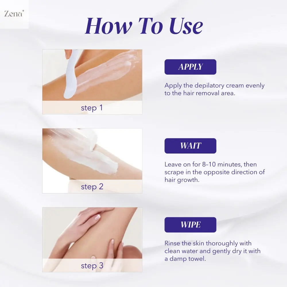 Painless Hair Removal Cream for Body ZenaMakeup