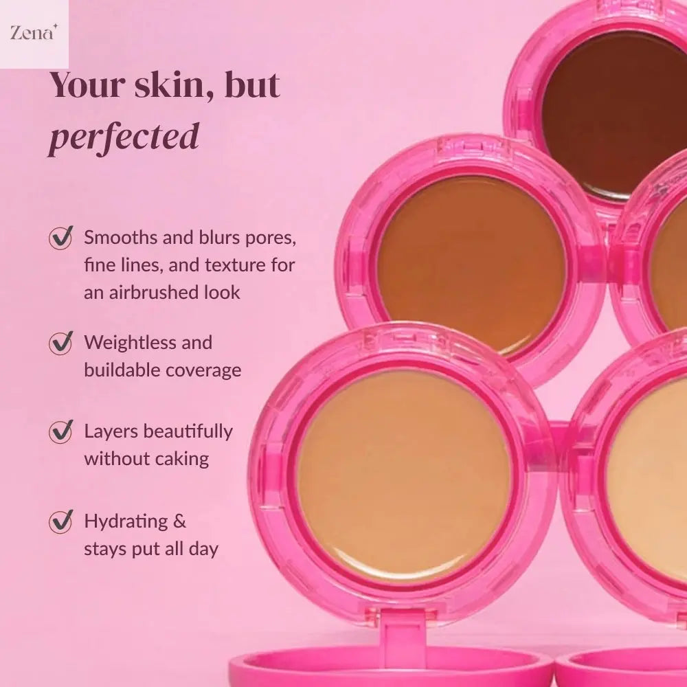 Poreless Face Perfecting Cream Foundation ZenaMakeup