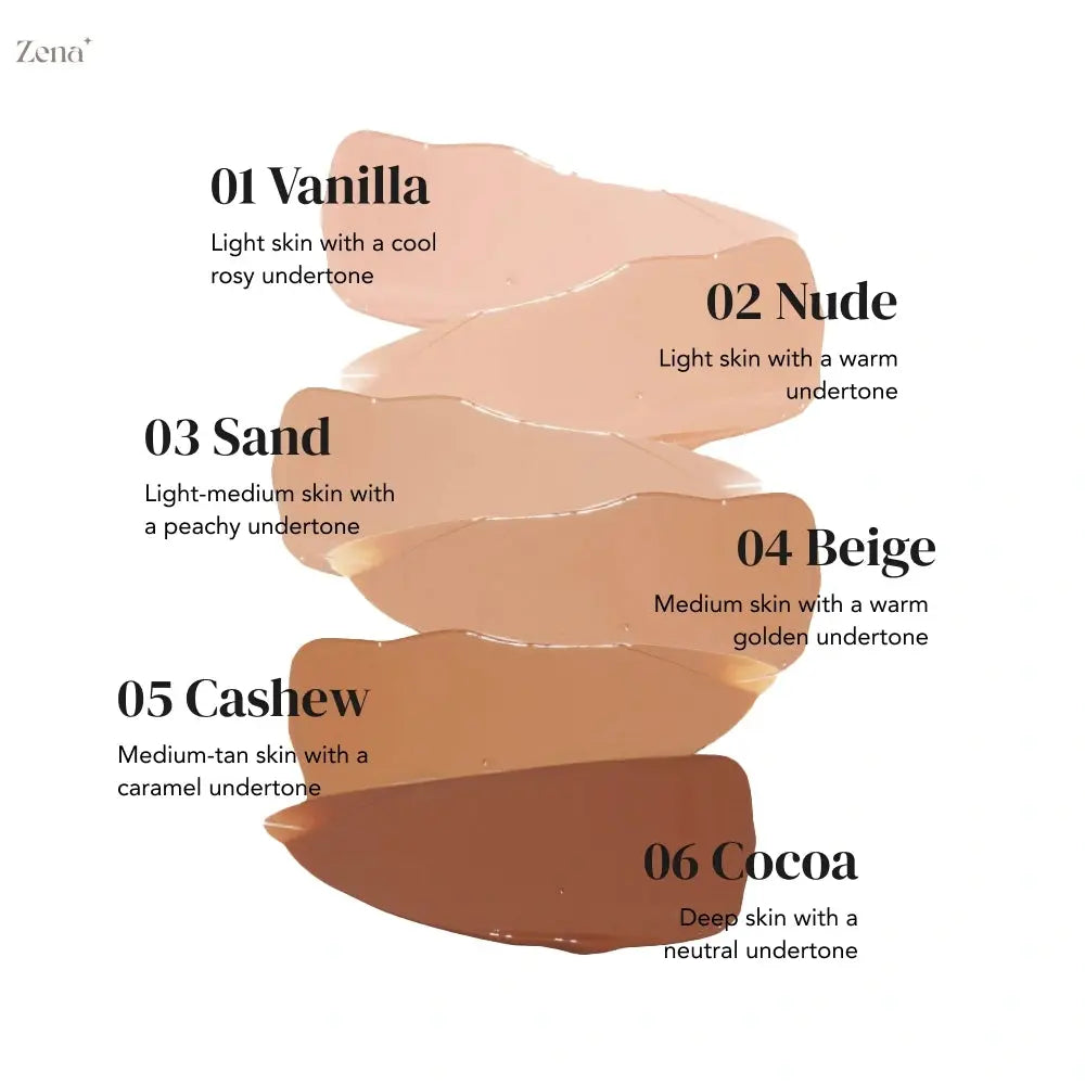 Poreless Face Perfecting Cream Foundation ZenaMakeup