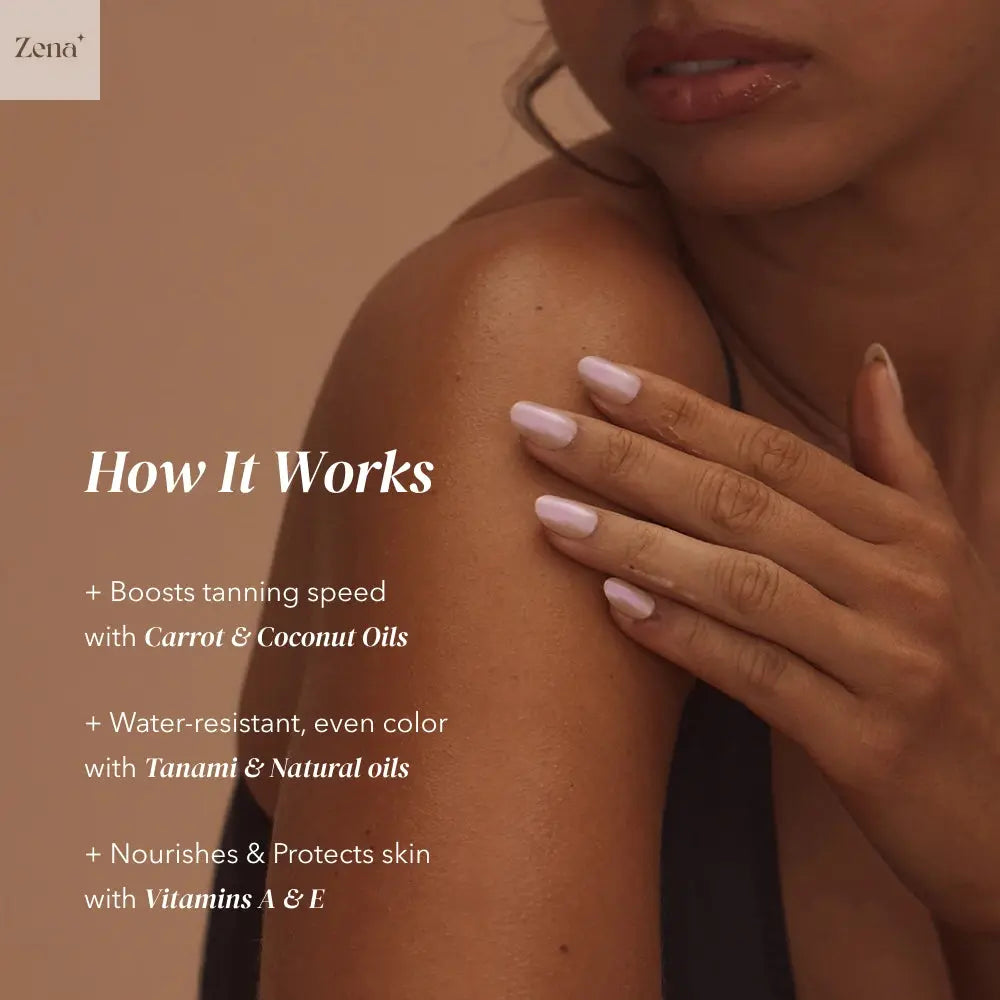 Sun-kissed Glow Tanning Gel-Cream ZenaMakeup