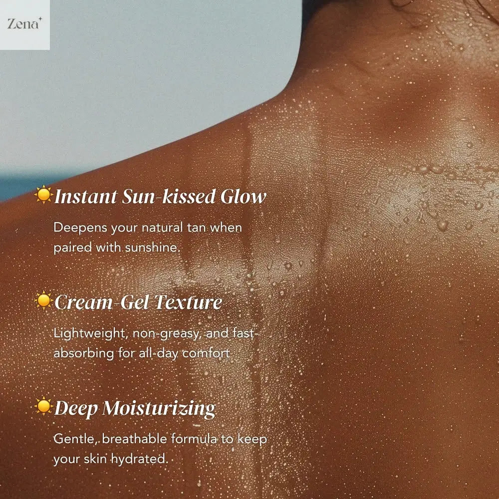 Sun-kissed Glow Tanning Gel-Cream ZenaMakeup