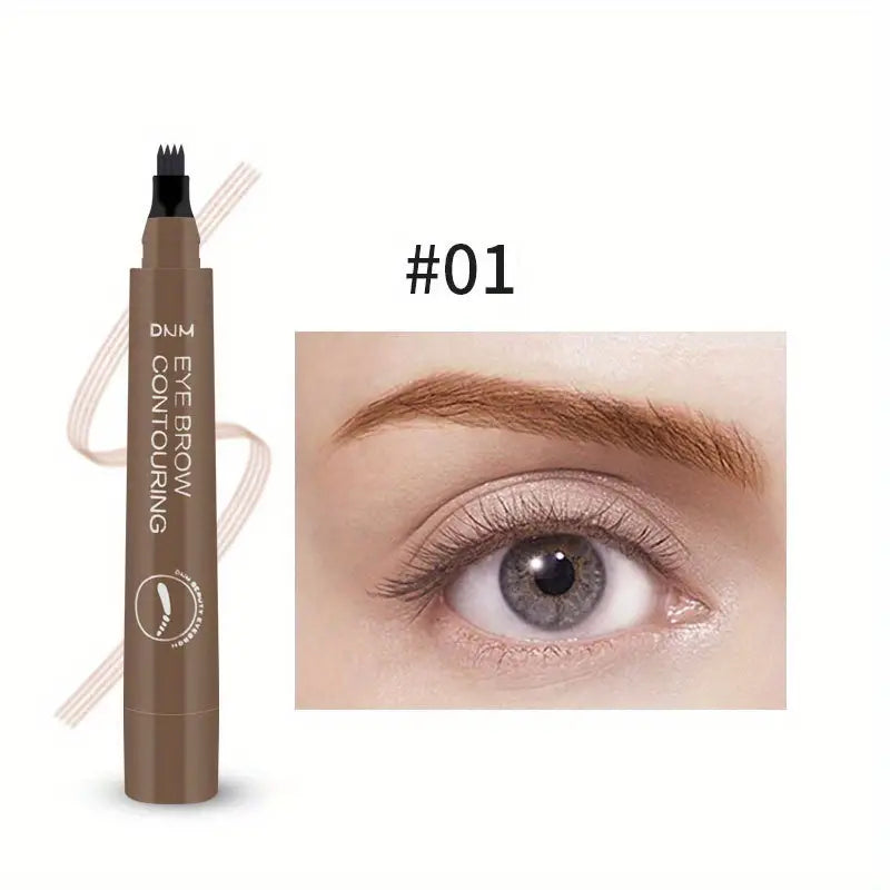 Pronged waterproof liquid eyebrow pencil - 5 Colors