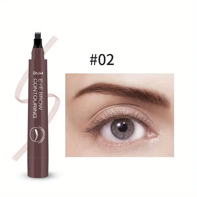 Pronged waterproof liquid eyebrow pencil - 5 Colors