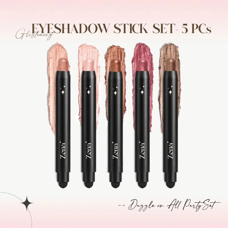 Dazzle in All Party Set- 5 Glistening Eyeshadow Sticks