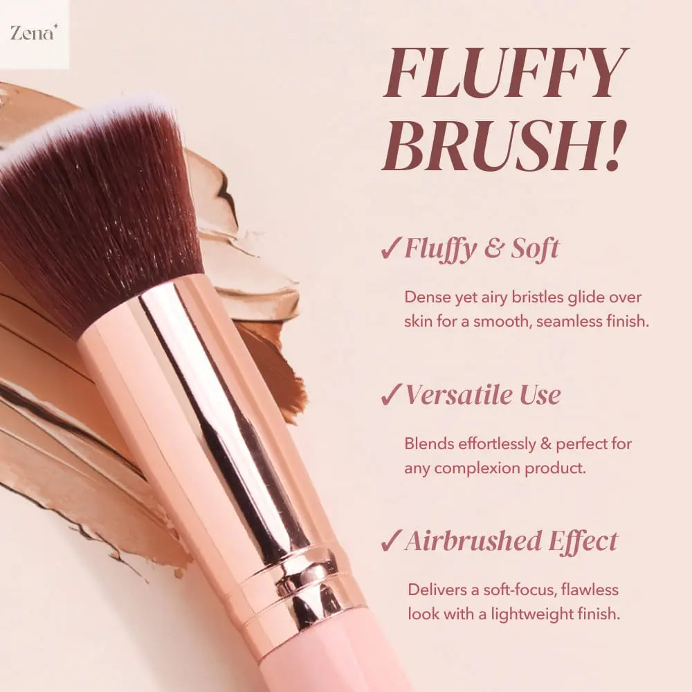 Air Up Fluffy Face Brush ZenaMakeup