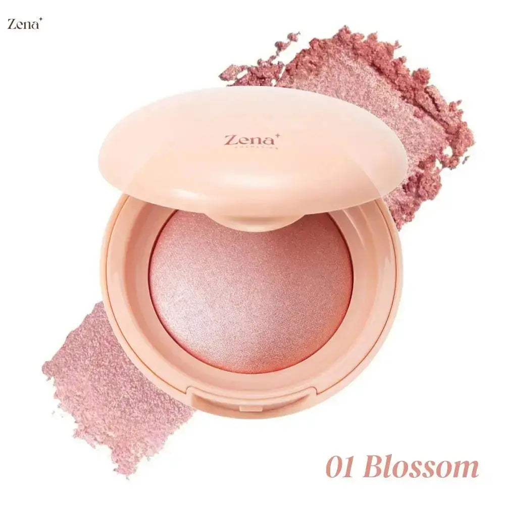 Bloom Up Baked Highlighting Blush ZenaMakeup