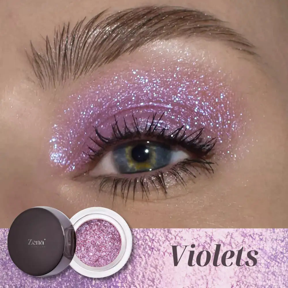 Long-wearing cream eyeshadow with ethereal shimmer finish