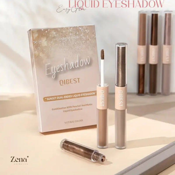 Set di ombretti liquidi EasyGlow a doppia estremità: raddoppia la brillantezza dei tuoi occhi giorno e notte 