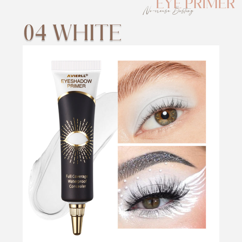 Premium eyeshadow primers with sleek black and gold design