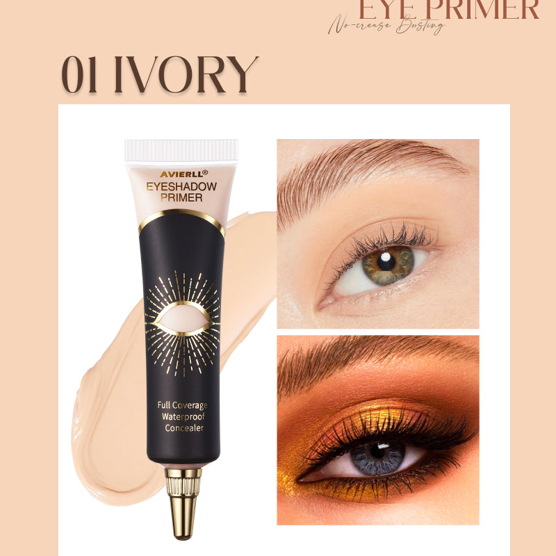 Elegant packaging of eyeshadow primers with sunburst design