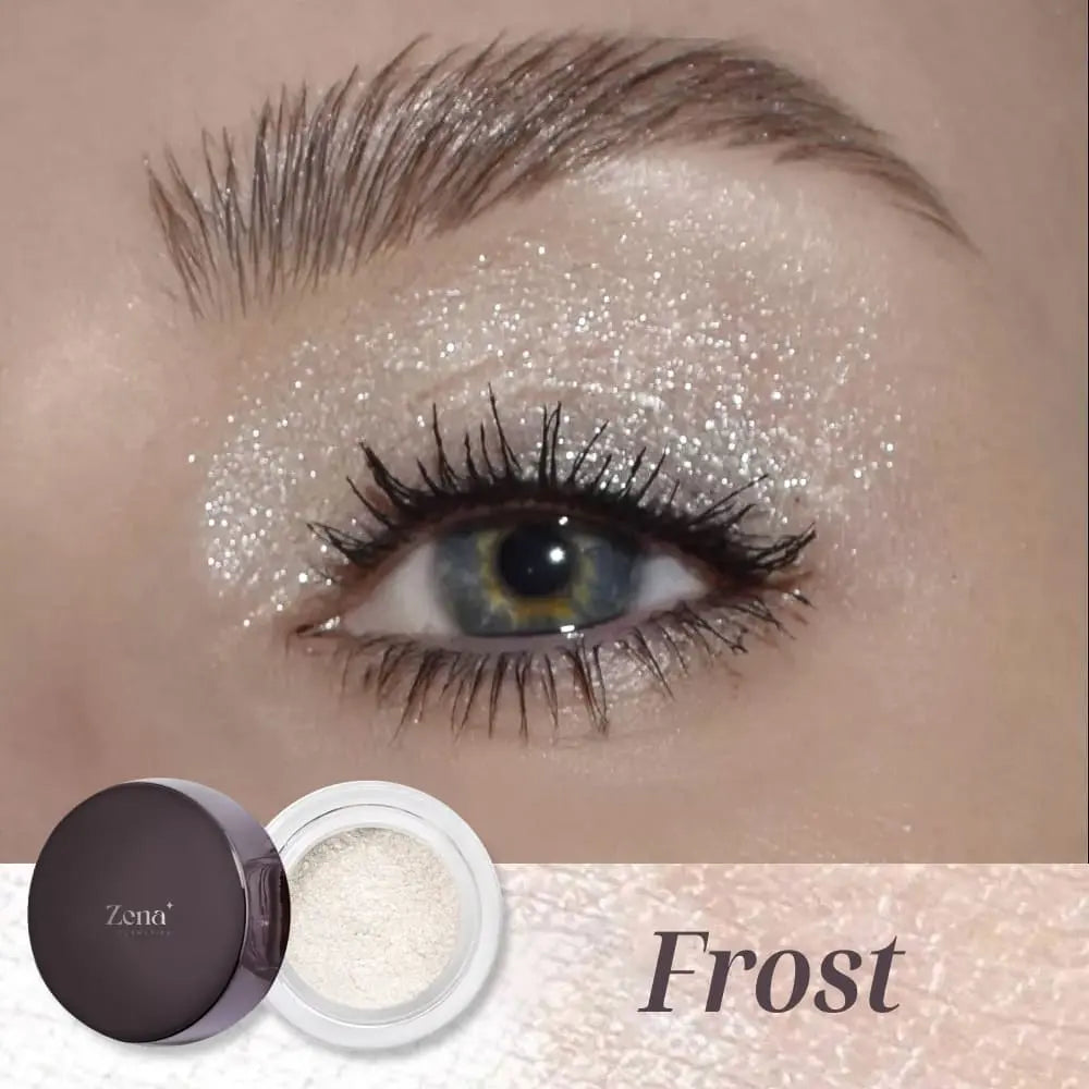 Beginner-friendly glitter eyeshadow for hazel eyes