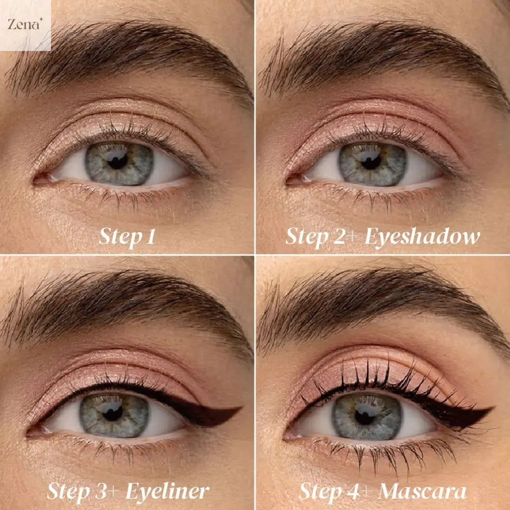 Glam Essentials: Eyeshadow & Mascara & Eyeliner Set ZenaMakeup