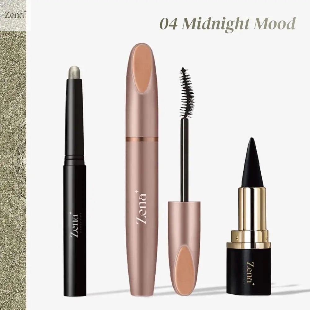Glam Essentials: Eyeshadow & Mascara & Eyeliner Set ZenaMakeup
