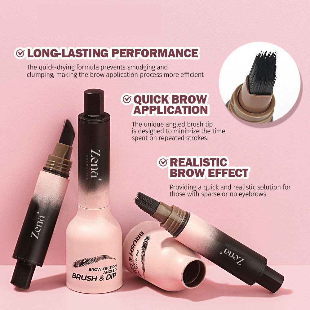 Precision brow pen for instant sculpting and natural-looking fullness