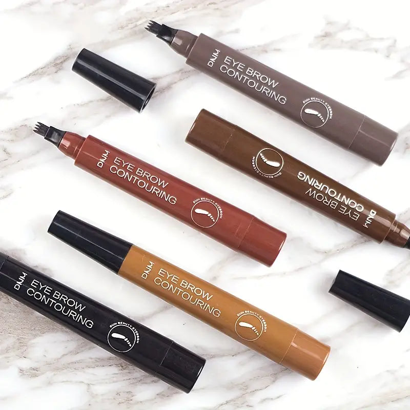 Pronged waterproof liquid eyebrow pencil - 5 Colors