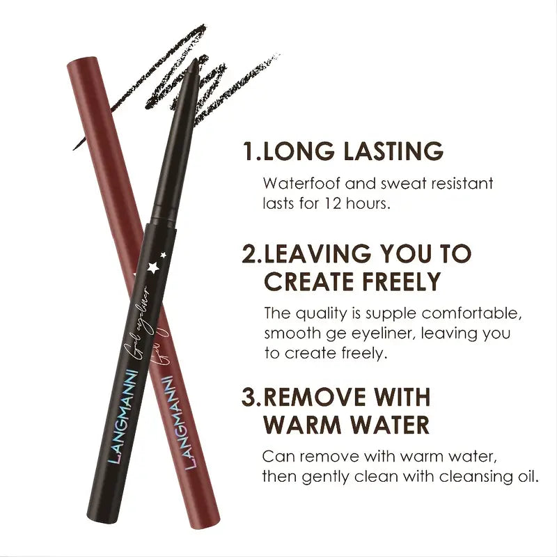 One-swipe Seamless Gel Eye Liner - Long-wearing 24/7