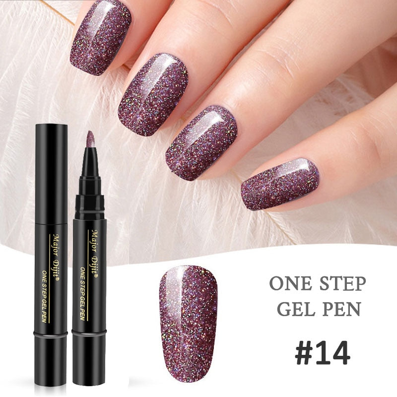 Luxury Gel Nail Polish Pen - Vibrant Elegance Set