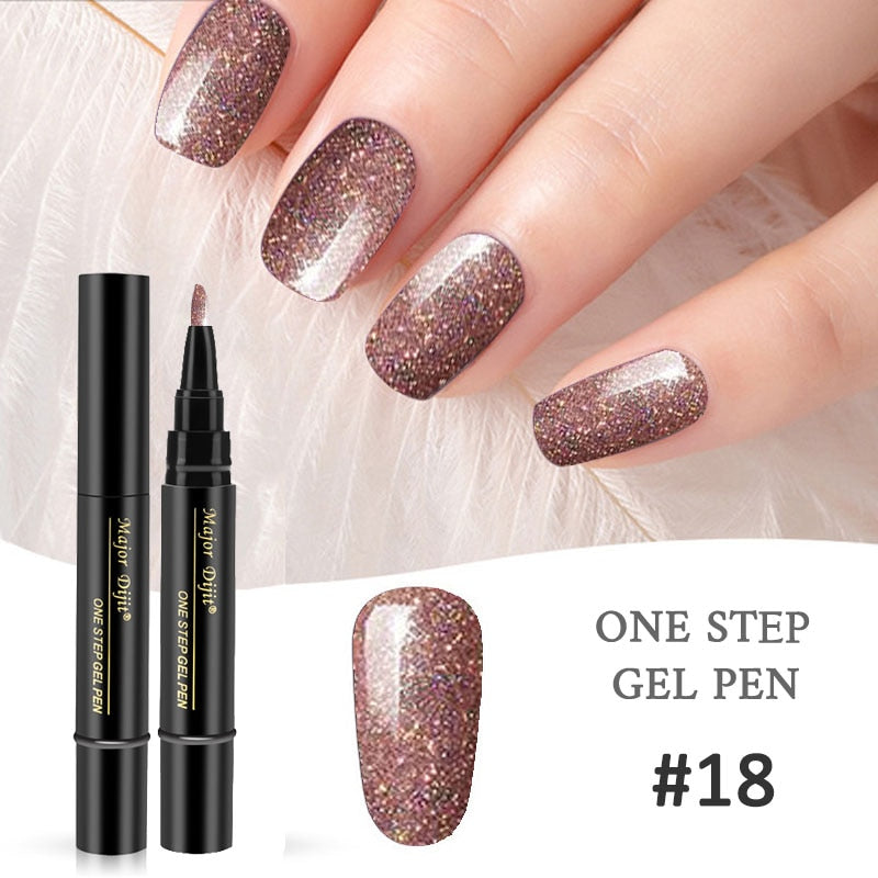 Luxury Gel Nail Polish Pen - Vibrant Elegance Set