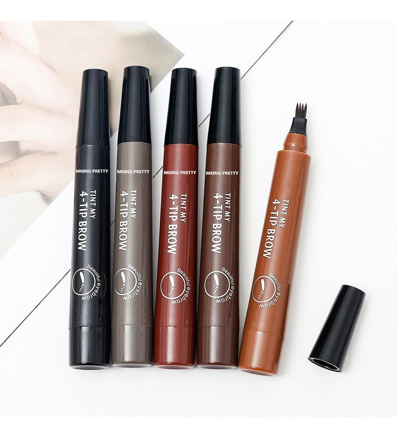 Pronged Waterproof Brow Tint Pen - 3D Lamination Effect